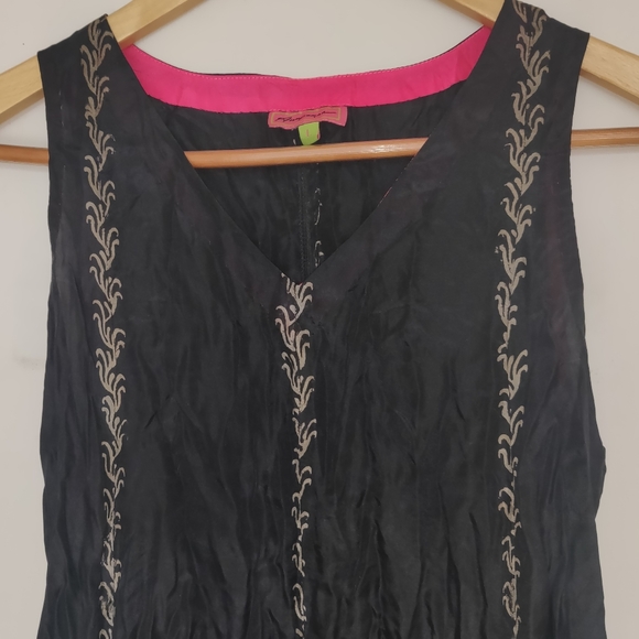 Luxury Brand Anupama Pure Silk Maxi Dress, Light Silk - Picture 5 of 9